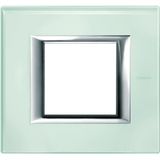 Switch Plate Axolute 2-Gang Glass Kristall