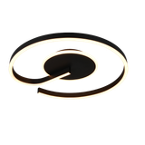 Calle LED ceiling lamp matt black