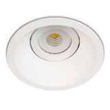 WHITE GU10 10W DARK LIGHT ADJUSTABLE