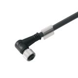 Sensor-actuator Cable, M12, Number of poles: 4, 5 m, Socket, angled, L