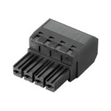 PCB plug-in connector, female plug, 7.62 mm, Number of poles: 3, 180°, PUSH IN without actuator, Tension-clamp connection, Clamping range, max. : 10 mm², Box