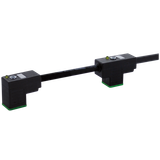 MSUD double valve C-8mm with cable PVC 4x0.75 bk 1.5m