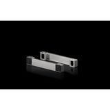 Base/plinth corner pieces with base/plinth trim panels, front and rear for VX base/plinth system, stainless steel New version