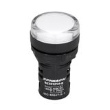LED-indicator monobloc 24VAC/DC white
