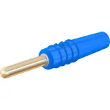 2 mm plug, solder connection, 0.5 mm², blue, 22.2609-23