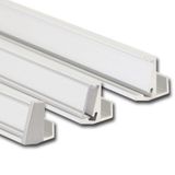 Special SD aluminum profile, for glass 8 mm, clear diffuser, complete, 1 m