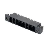 PCB plug-in connector, male header, Solder flange, THT/THR solder connection, 3.81 mm, Number of poles: 3, 90°, Solder pin length (l): 3.2 mm, tinned, black, Box