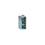 MOXA – EDS-P206A-4POE-SS-SC-T – Unmanaged Ethernet switch with 4 PoE ports, 2 100BaseFX single-mode P.