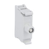 LED integrated lamp-holder, steady light Ø22mm Platinum series, screw termination, 85...140VAC. Yellow