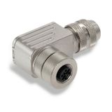 Field attachable connector, M12