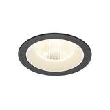 NUMINOS© L recessed ceiling light 4000K 40ø IP20 round bl/wh