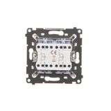 Two-way switch illuminated, IP54, 10AX, Screw, white