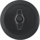 Central piece with knob, surface-mounted, series 1930, IP20, glossy black