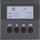 KNX radio timer quicklink, display, S.1/B.3/B.7, ant., matt