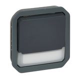 PLEXO CHANGEOVER PUSH BUTTON LOCATOR WITH LABEL HOLDER - ANTHRACITE - MECHANISM