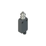 Modular prewired switch with plunger with M12 threaded bearing