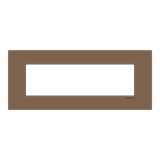 Frame - 1-gang / 7-modules - Niessen logo - Noble - Mocha