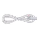 Power connector socket, free end (AWG 20/0.42 mm2), white, max. 5 A, length 1 m