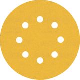 EXPERT C47 Sandpaper with 8 holes for Random Orbital Sanders 125 mm, G 24 5-pc