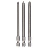 3-piece screwdriver bit set, Extra Hard PH1; PH2; PH3; 89 mm
