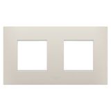 EGO INTERNATIONAL PLATE - IN TECHNOPOLYMER - 2+2 MODULES HORIZONTAL - NATURAL BEIGE - CHORUSMART