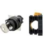 Selector A22NK Ã˜22, Key type S, 2 position, bezel plastic, MANUAL, REL A2255010R