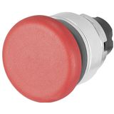 Mushroom push-button  Ø 40, flush-mount, momentary, red