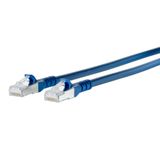 Patch cord Cat.6A AWG 26 0.25 m blue