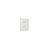 MONOB DOUBLE SINGLE PHASE SOCKET WHITE