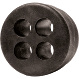 Sealing Santoprène M20 PG16 with number of holes 4x5 mm Black RAL 9005