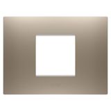 EGO PLATE - IN PAINTED TECHNOPOLYMER - 2 MODULES - LIGHT BRONZE - CHORUSMART