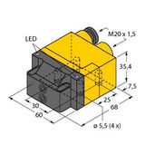 Inductive Sensor For Rotary Actuators   NI4-DSU26TC-2ADZ30X2