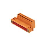 PCB plug-in connector, male plug, 5.08 mm, Number of poles: 13, 180°, Clamping yoke connection, Clamping range, max. : 3.31 mm², Box