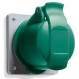 Industrial socket outlets for panel mounting, 3P+E, 16 A, >50 V