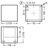 Wall and ceiling luminaire Skeo Q Lens Anthracite ETDD 18,50W 790lm asymmetric wide (AB) IP65 IK08 3 SDCM