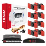 Parking assistant system LED 8 sensor black inside mount 16,5mm
