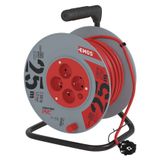 PVC Extension Cord Reel – 4 sockets, 25m, 1mm2