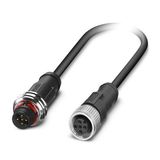 SAC-5P-P12MS/ 3,0-PUR/M12FS - Sensor/actuator cable