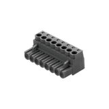 PCB plug-in connector, female plug, 5.00 mm, Number of poles: 6, 180°, Clamping yoke connection, Clamping range, max. : 3.31 mm², Box