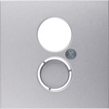 Centre plate for loudspeaker soc. out., B.7, al., matt, lacq.