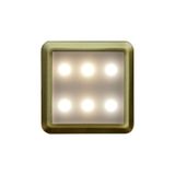 PANLUX Luminaire DEKORA 4 6LED 12VDC 10lm decorative IP20 stainless steel - blue