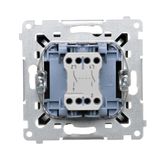 Single surface mounted box, Silver matt, metalic