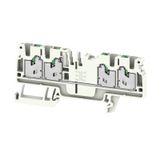Feed-through terminal block, SNAP IN, grey, 2.5 mm², 24 A, 800 V, Numb