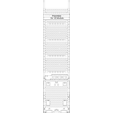 Multimediafeld KX7APZ-MP1, 1-feldrig, H=1050mm, APZ-Platz, incl. APL-Set, Myth MVAP1 (KX7APZ-MP1)