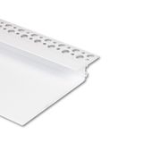 Aluminum AM profile for plasterboard, 119x19mm, without diffuser, white 2m