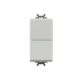 Double single-pole push switches, NO+NO, 16A - 250V~