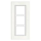 AXOLUTE - PLACCA 2X3P 57MM VETRO BIANCO