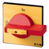 SVB-T6-160 Locking handle, red yellow, for T6