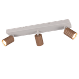 Soka spotlight 3-pc GU10 coffee/warm grey
