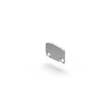 End cap L 23 B 15 H 2, Plastic colour: aluminium